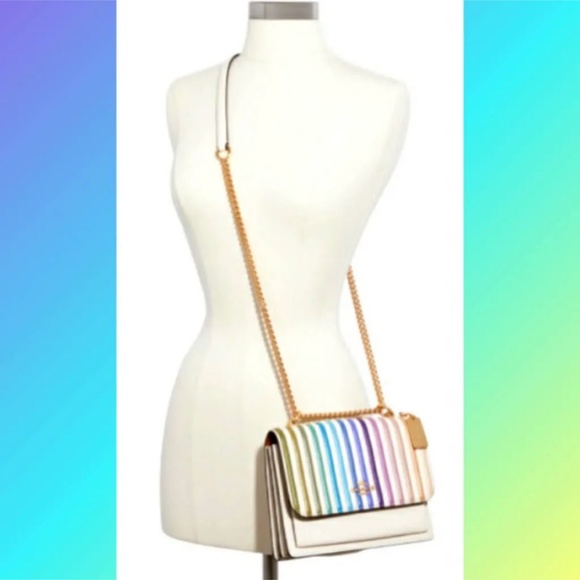 Coach Multicolor Striped Crossbody Bag - Picture 2 of 3